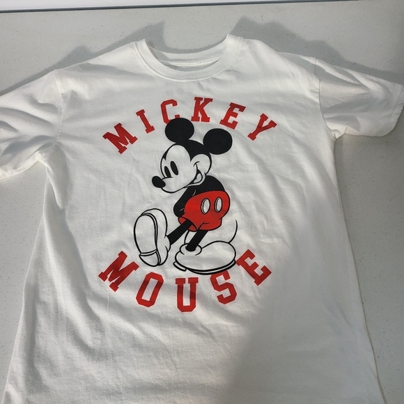 Disney Mickey Mouse White Kids T-Shirt - Picture 2 of 5